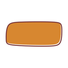 Abstract rectangle shape for text frame background and texture in a organic blob vector illustration