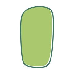 Abstract rectangle shape for text frame background and texture in a organic blob vector illustration