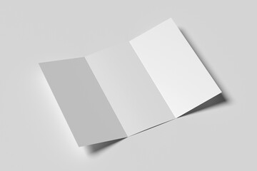 Trifold Brochure Blank Mockup