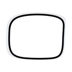 Abstract rectangle shape for text frame background and texture in a organic blob vector illustration