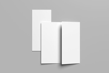 Trifold Brochure Blank Mockup