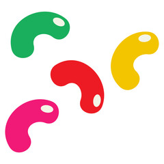 jelly bean illustration Vector