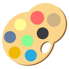 Fototapeta premium palette illustration Vector