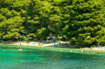 Beautiful beach Vučine on Pelješac peninsula