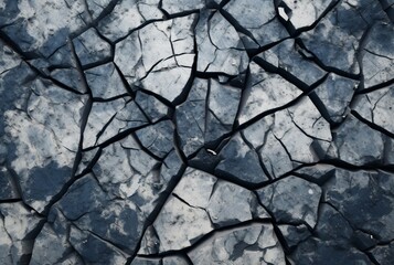 Fototapeta premium Cracked stone texture background. generative ai