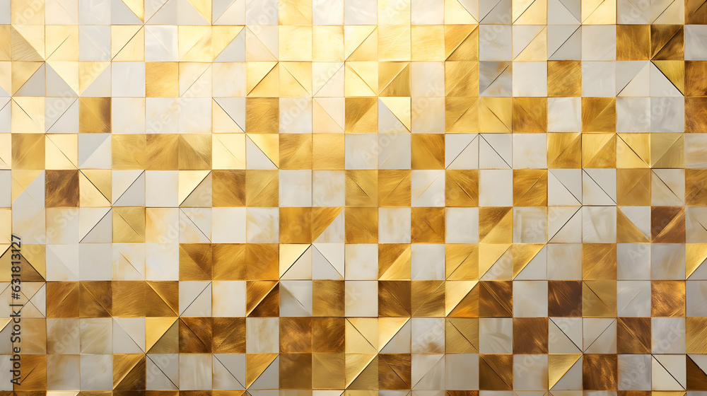 Aufkleber generative ai : marble with golden texture background vector illustration