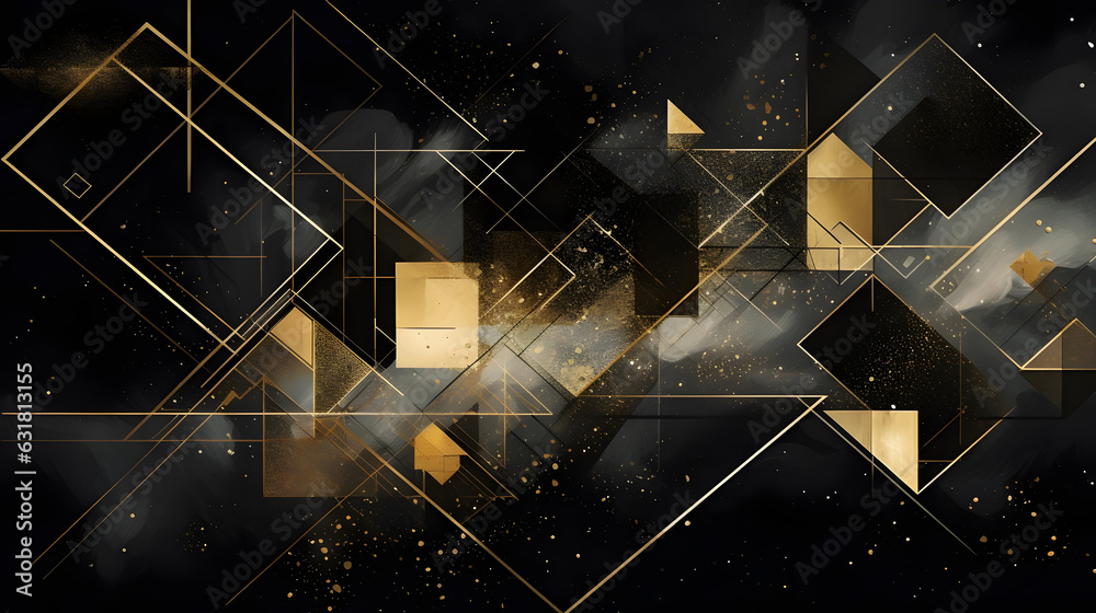 Poster generative ai : marble with golden texture background vector illustration