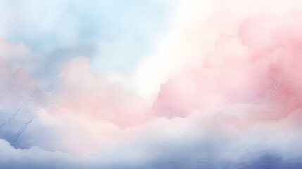 Obraz na płótnie Canvas Generative AI : Vector illustration of fantasy sky background and pastel color.