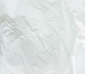 Obraz premium White plastic bag surface. Uneven, wrinkled skin