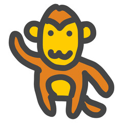 monkey illustration vector