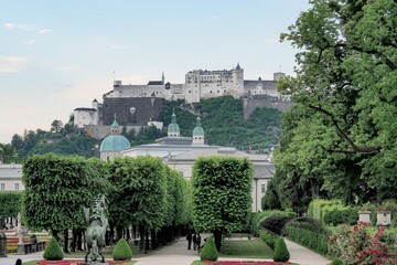 Fototapeta na wymiar Mirabell Palace in Salzburg, Austria