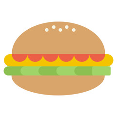hamburger illustration vector