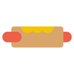 hot dog illustration vector