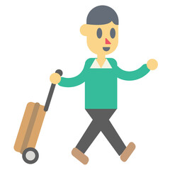 tourist illustration vector