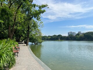 Hoan Kiem Lake in Hanoi, Vietnam