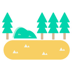 Fototapeta premium forest illustration Vector
