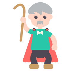 grandfather illustration Vector