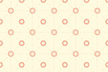 Geometric figure seamless pattern. Fashionable abstract minimalist figure. Modern abstract graphic design elements. Vector