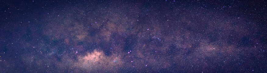 Astrophotography of visible Milky Way galaxy. Stars, space, nebula and stardust at a starry night sky of Brazil