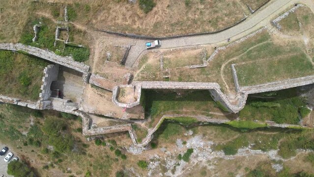 Shkoder Castle in Albania by Drone