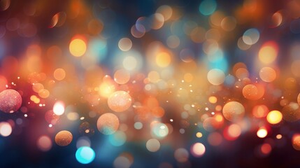 Lots of colorful bokeh backgrounds big small circle generated from AI Consists of red, yellow, purple, orange, blue, cyan.