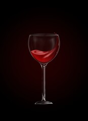 glass of red wine