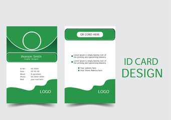 id card vector design,colorful & full layout control design