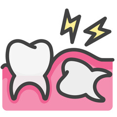 wisdom tooth color