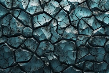 Cracked stone texture background. generative ai