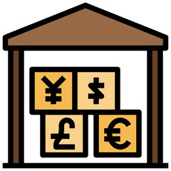 finances line icon,linear,outline,graphic,illustration