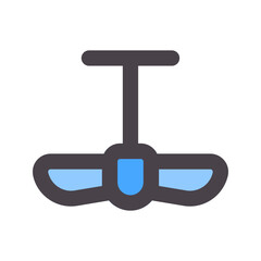 ceiling fan flat line icon