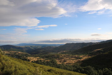 Fototapeta na wymiar A picture of a mountanous region in Northern Portugal