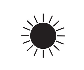 Vector image - sun flat icon.