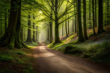 Obraz premium path in the forest