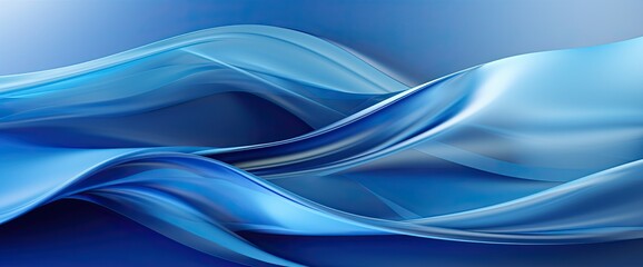 Naklejka premium Blue abstract background design. Modern wavy line pattern.