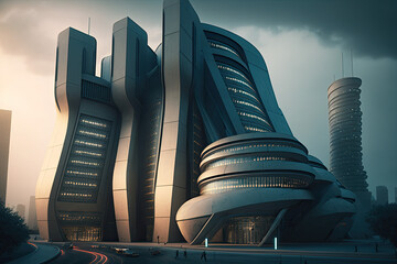 Futuristic Financial Center