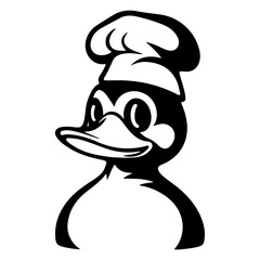 Duck vector logo illustration