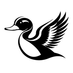 Duck vector logo illustration