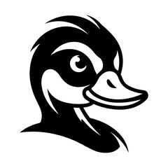 Duck vector logo illustration