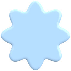 Unchecked checkbox. Empty checkbox. 3D illustration.