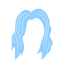 woman hair vector element