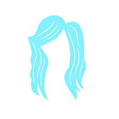 woman hair vector element