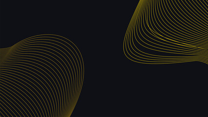 Abstract mind bending wavy line golden and dark blue combination background for your creative project. You can use it as banner or your mindfulness project.