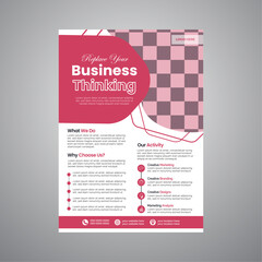 corporate creative clean business flyer design template layout for advertising, Modern flyer design for advertising promotion and growth company. abstract flat flyer design, Corporate business flyer,
