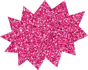 Sticker pink for decoration and design.