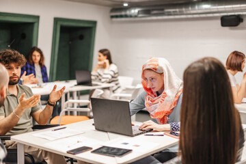Casual businesspeople at the office