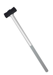 Curved hammer tool, vector illustration