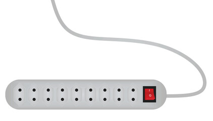 Electric plug socket, vector illustration