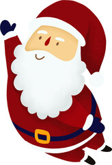 santa claus with a bag of gifts