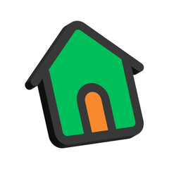 3D Illustration of Home Isolated on White Background
